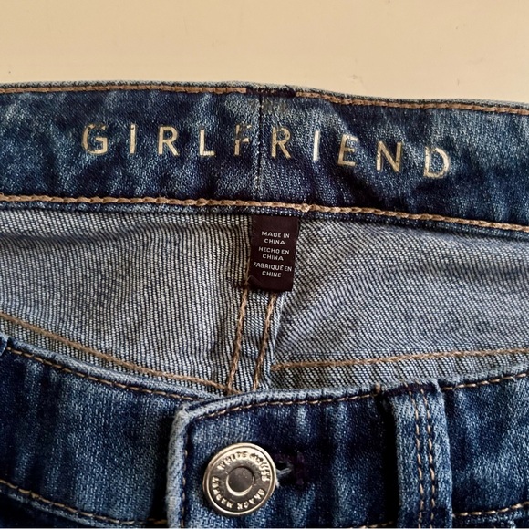 WHBM Distressed Girlfriend Jeans - Picture 4 of 8